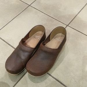 Dansko Leather Clogs Size 9